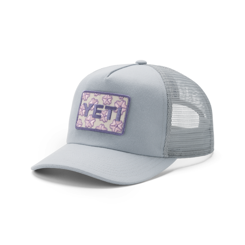 YETI® Badge Cherry Blossom Trucker Hat Gray