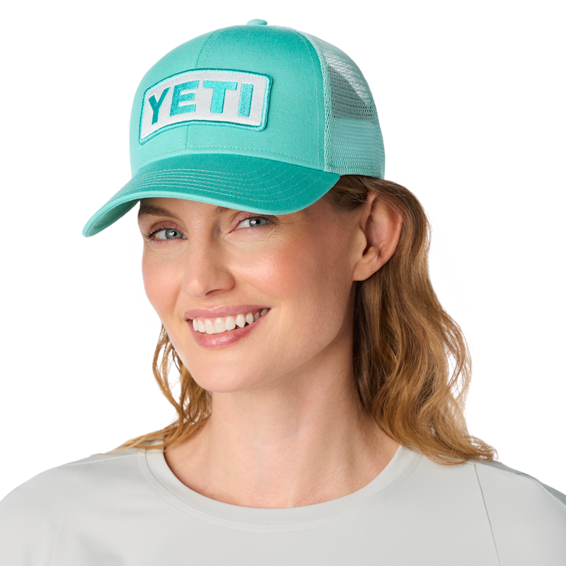 YETI Logo Badge Mid Pro Trucker Hat Ocean