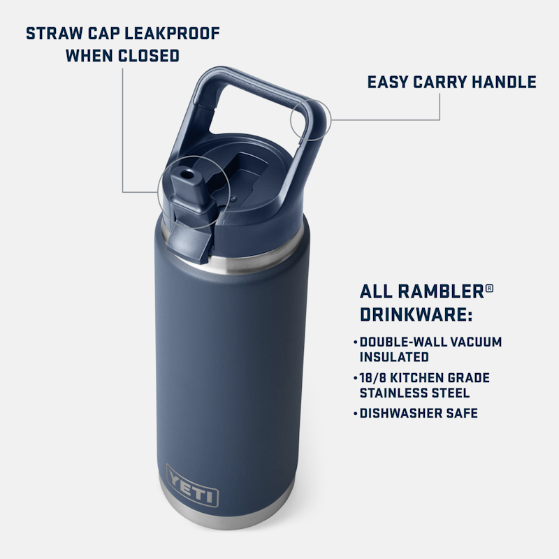 Rambler® 26 oz Water Bottle Pampa Green