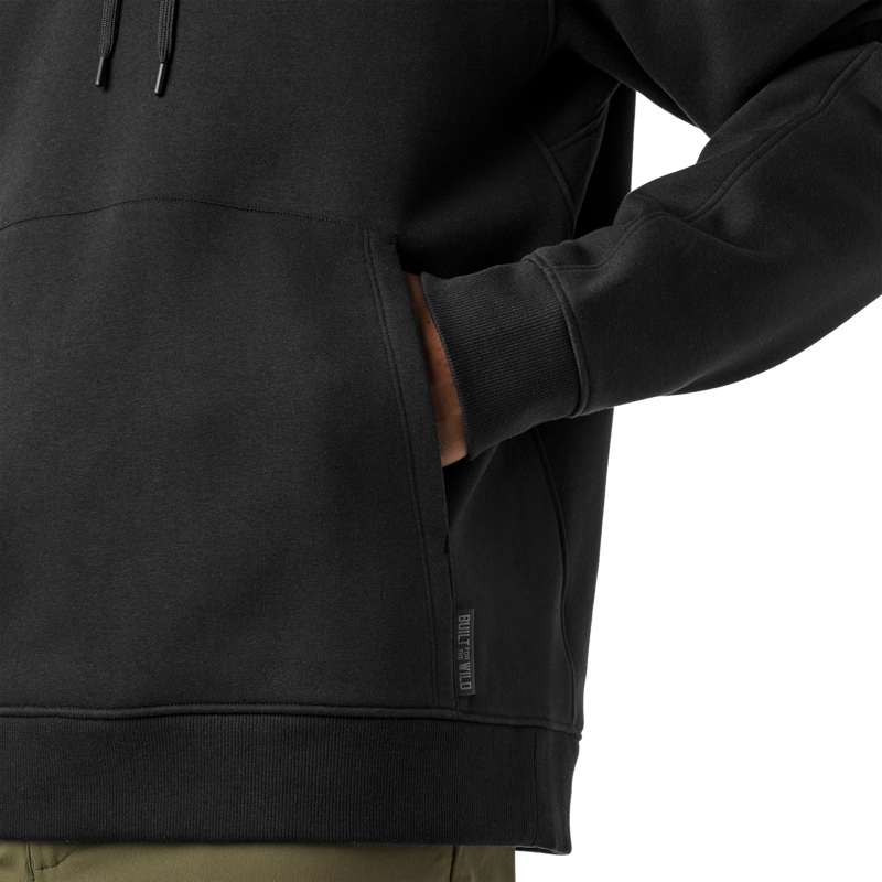 YETI® Eagle Badge Fleece Hoodie Black