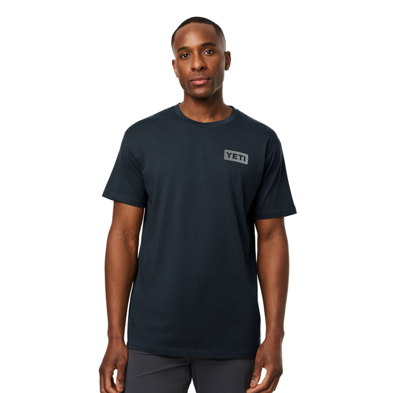 YETI Logo Badge Short Sleeve T-Shirt Navy