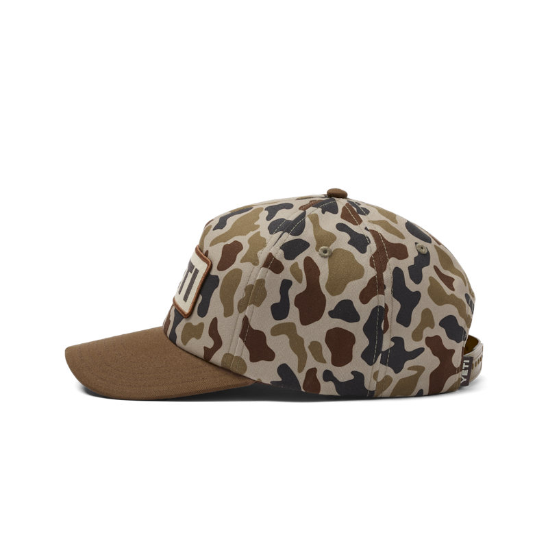YETI® Wetlands Camo Logo Badge Mid Pro Flat Brim Hat Wetlands Camo