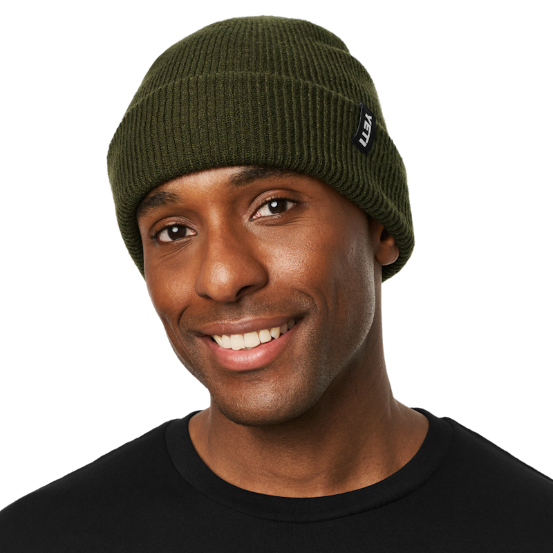 YETI® Logo Badge Beanie Olive