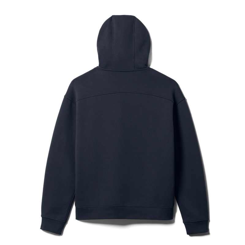 Retro Built for the Wild Pullover Fleece Hoodie Navy