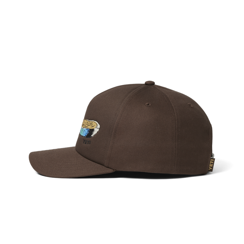 YETI® Wetlands Duck Feather Mid Pro Flat Brim Hat Brown