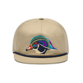 Wood Duck Flat Brim Rope Hat Khaki