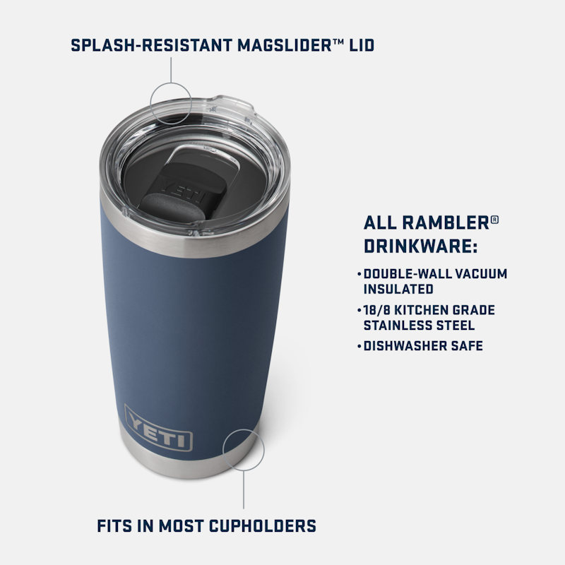 Rambler® 20 oz Tumbler Olive/King Crab Orange