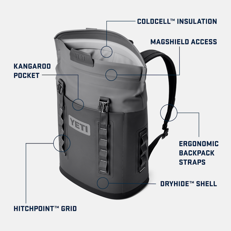 Hopper® M12 Backpack Soft Cooler Stag Red