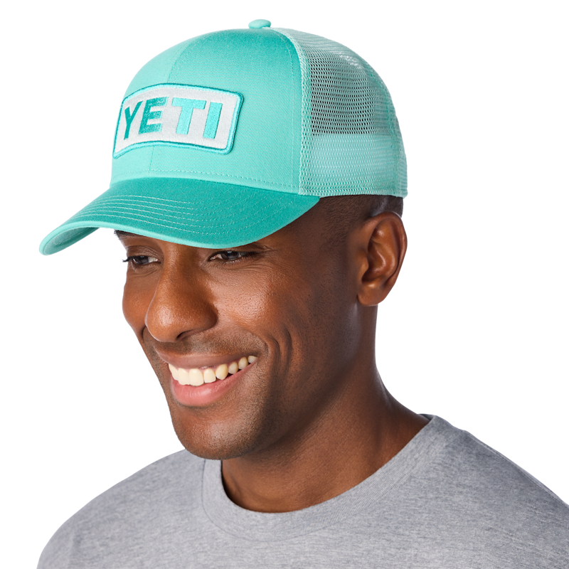 YETI Logo Badge Mid Pro Trucker Hat Ocean