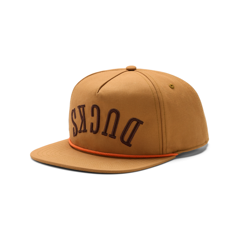 Dead Ducks Flat Brim Rope Hat Brown