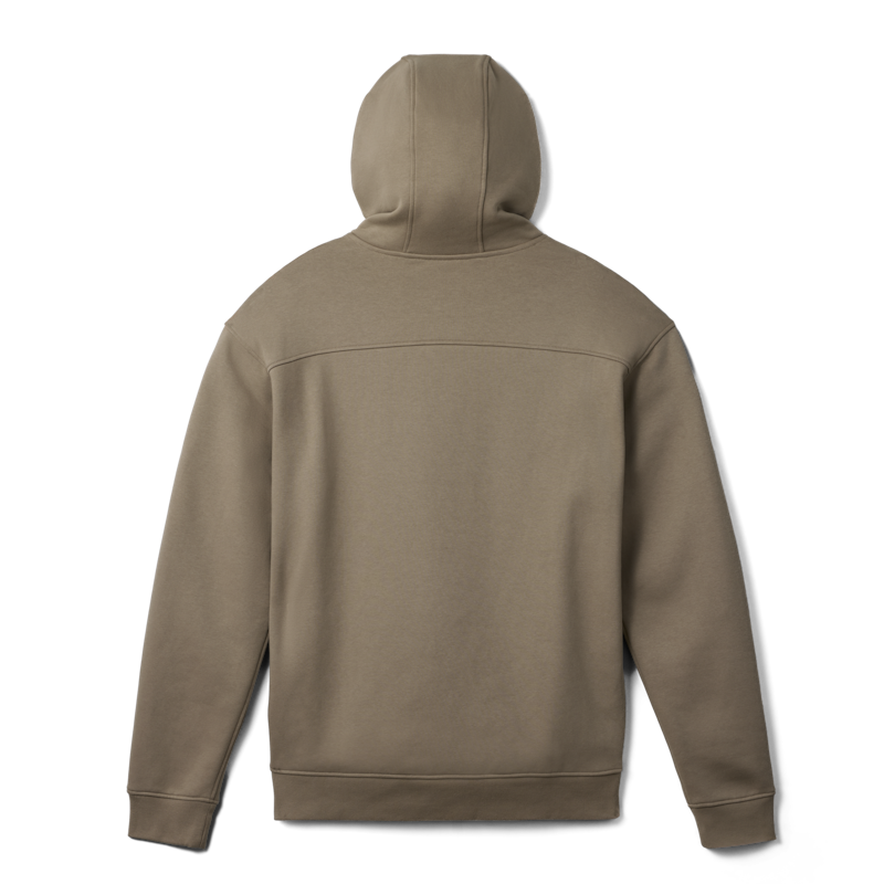 YETI® Wetlands Logo Badge Fleece Hoodie Wetlands Taupe