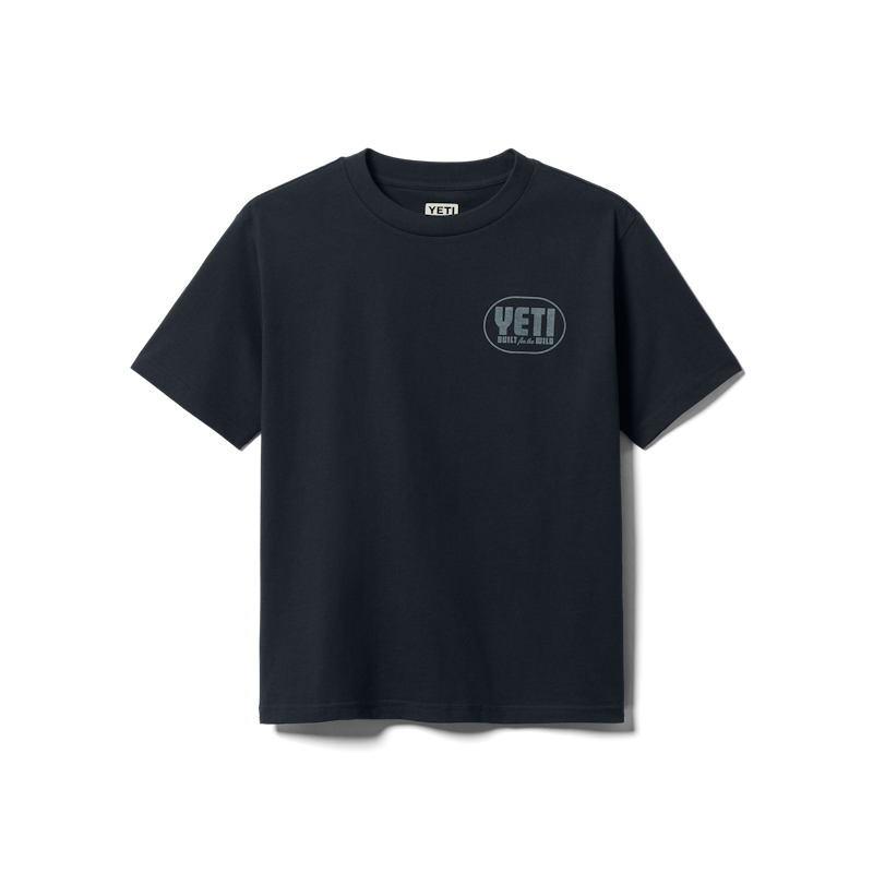 Retro Built for the Wild Kids' Short Sleeve T-Shirt Navy