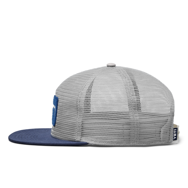 YETI® Velcro Badge Flat Brim Mesh Hat Gray/Navy