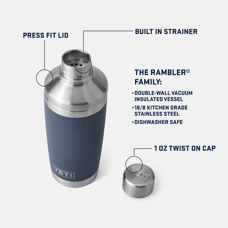 Rambler® 20 oz Cocktail Shaker Pampa Green