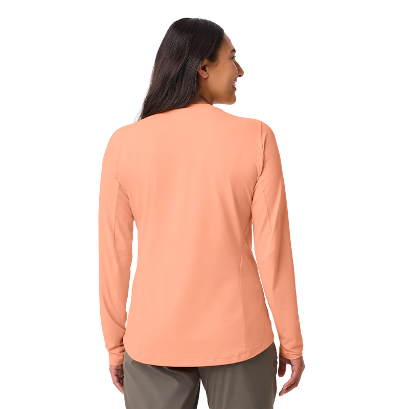 Women's Crew Neck Ultra Lightweight Sunshirt Peach