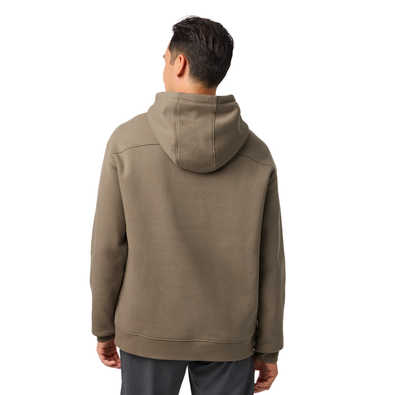 YETI® Wetlands Logo Badge Fleece Hoodie Wetlands Taupe