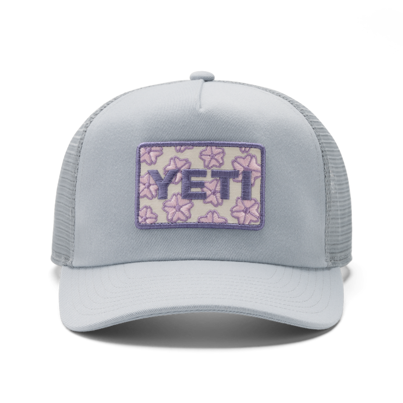 YETI® Badge Cherry Blossom Trucker Hat Gray