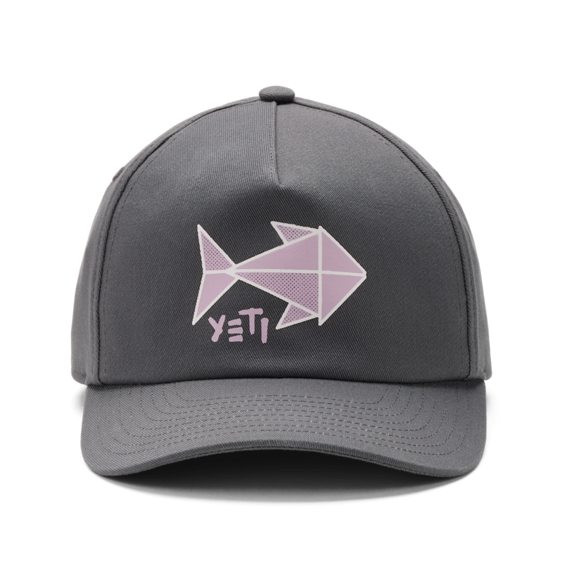 YETI® Origami Fish Kids' Trucker Hat Dark Gray