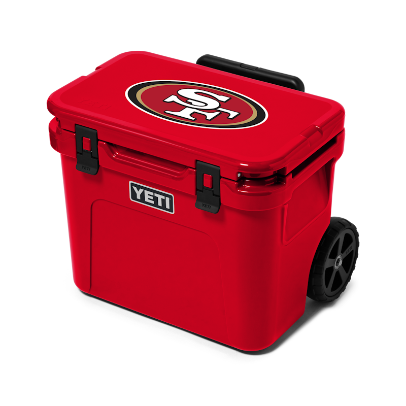 San Francisco 49ers Roadie® 32 Wheeled Cooler Rescue Red