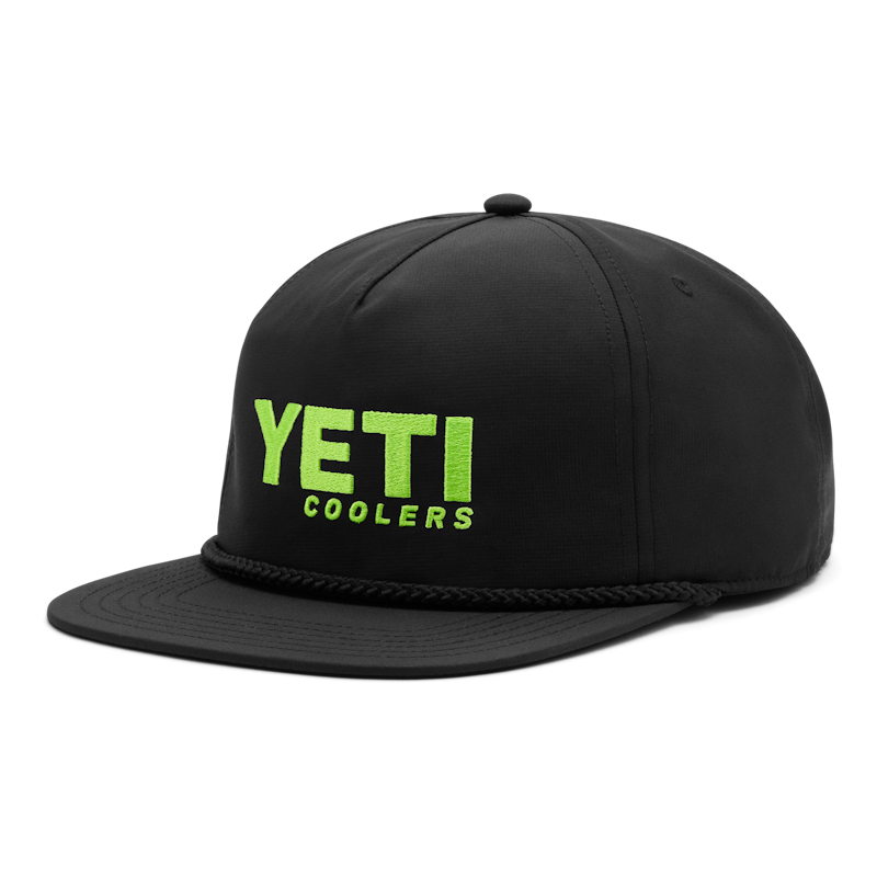YETI Coolers Flat Brim Rope Hat Green