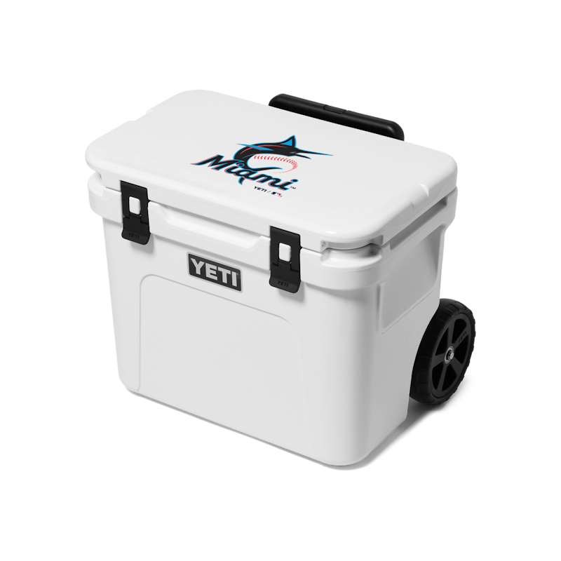 Miami Marlins Roadie® 32 Hard Cooler White