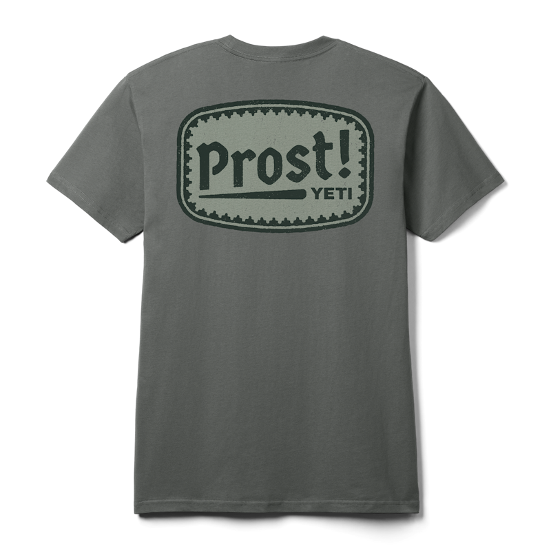 YETI® Prost! Badge Short Sleeve T-Shirt Charcoal