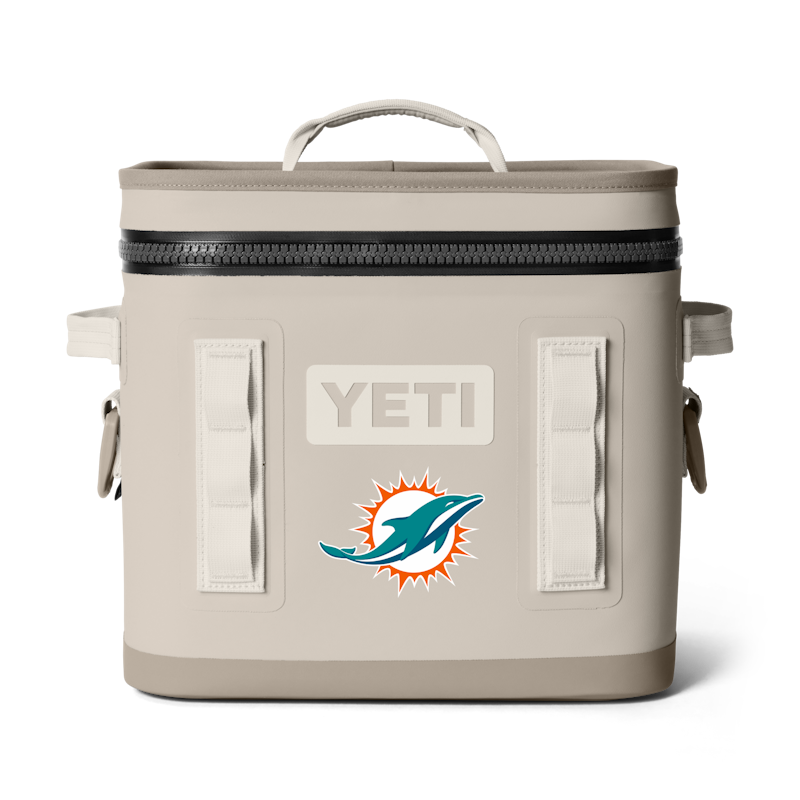 Miami Dolphins Hopper Flip® 12 Soft Cooler Cape Taupe
