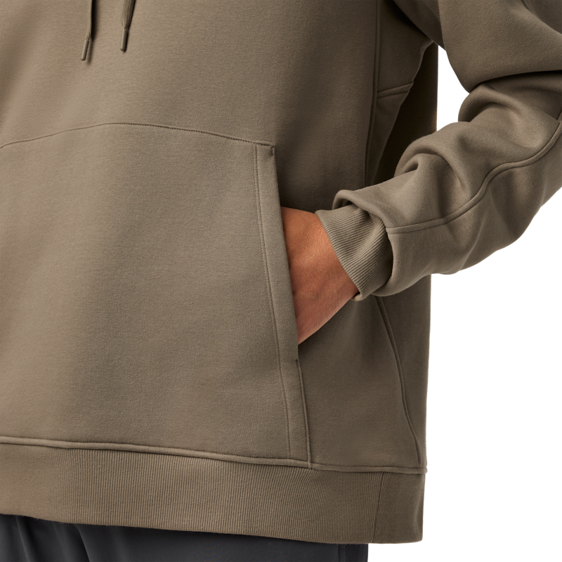 YETI® Wetlands Logo Badge Fleece Hoodie Wetlands Taupe