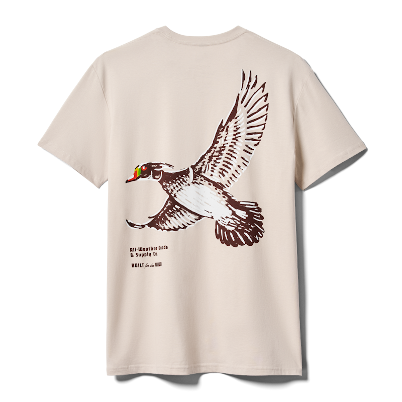 Painted Duck Short Sleeve T-Shirt Bone