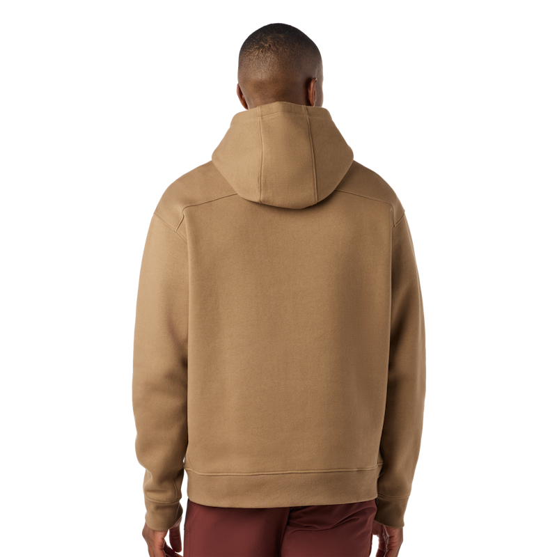 Built for the Wild Badge Fleece Hoodie Brush Brown