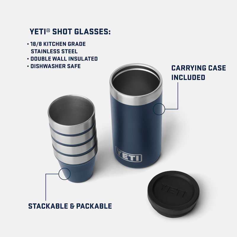 YETI® Shot Glasses Olive/King Crab Orange