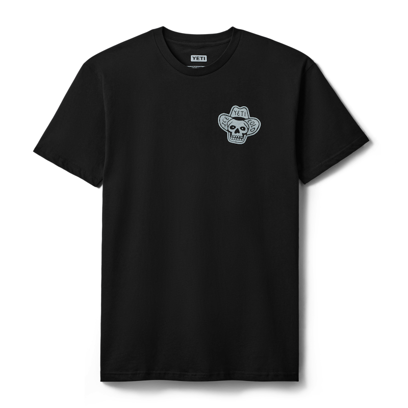 Cowboy Skull Short Sleeve T-Shirt Black