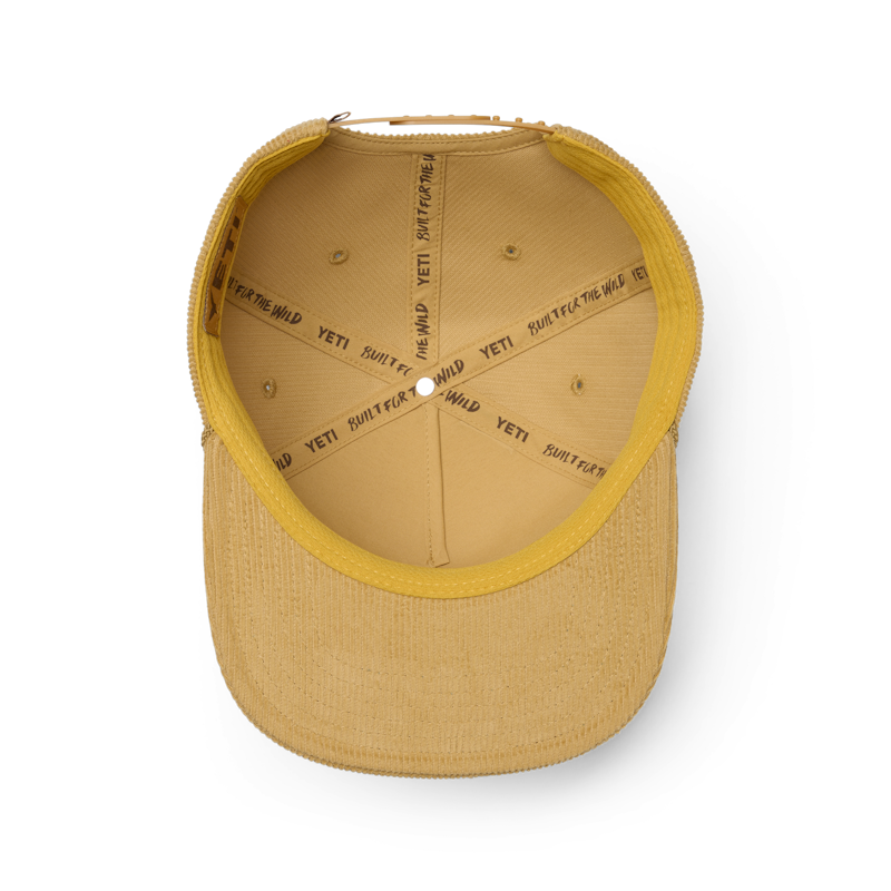 YETI® Duck Corduroy Flat Brim Rope Hat Brown