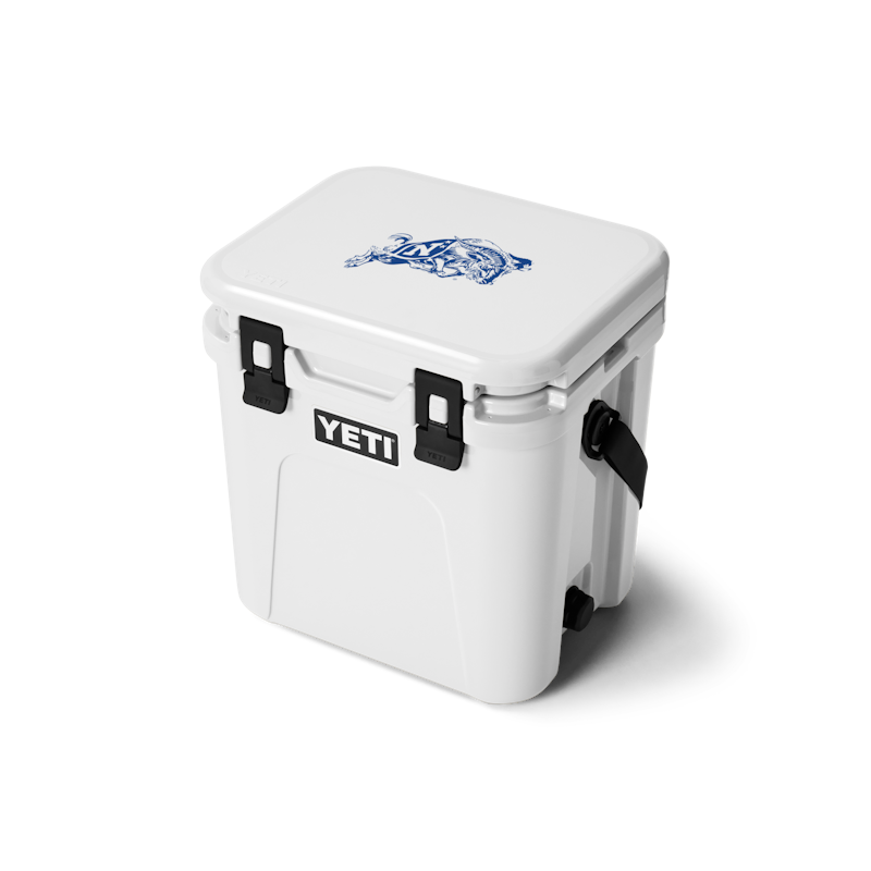 Navy Roadie® 24 Hard Cooler White
