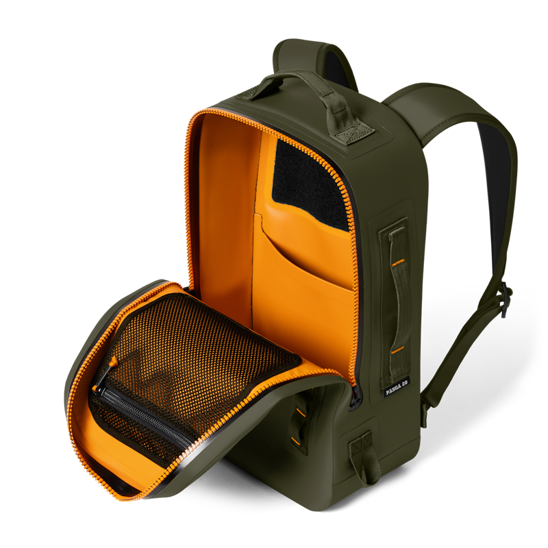 Panga® 28L Waterproof Backpack Olive/King Crab Orange