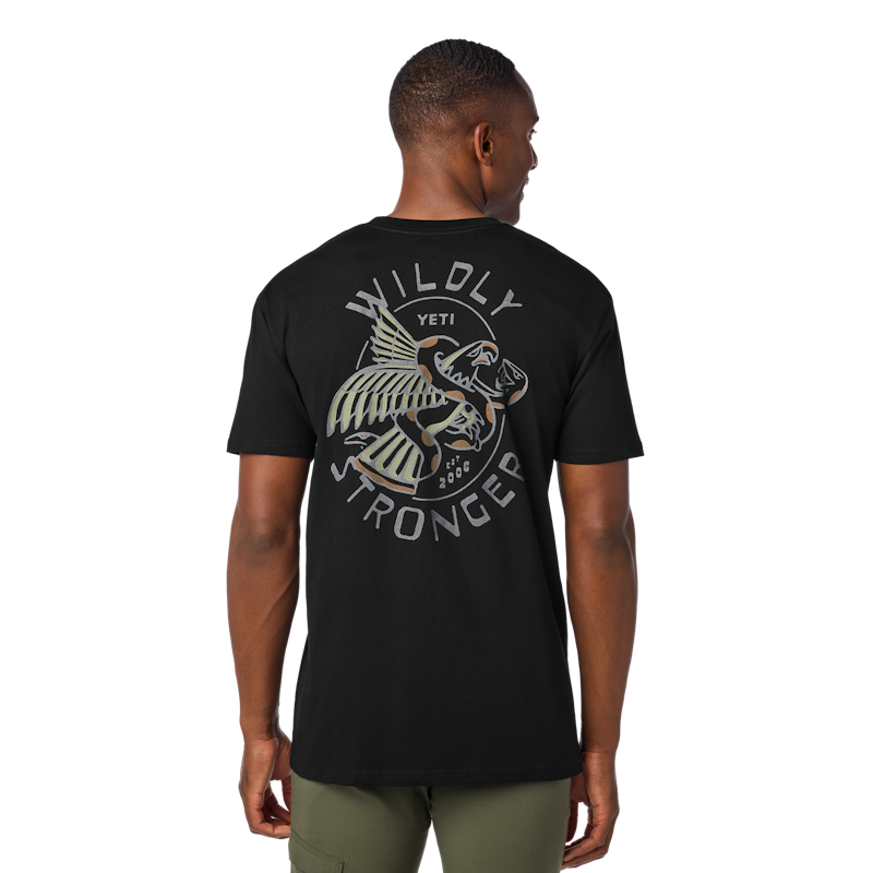 Bird &amp; Snake Short Sleeve T-Shirt Black