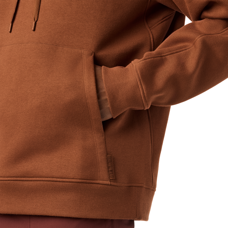 YETI® Logo Built for the Wild Fleece Hoodie Rust