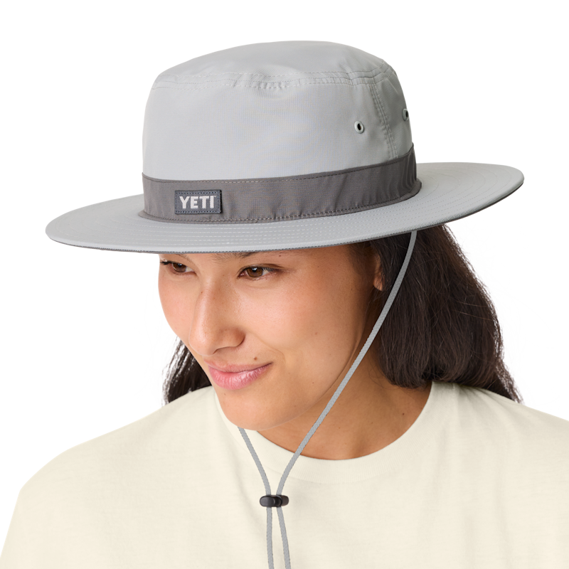 YETI® Logo Solid Gray Boonie Hat Gray