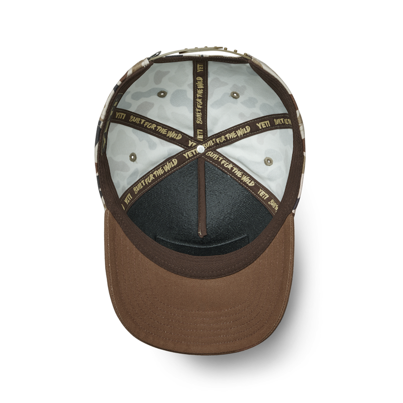 YETI® Wetlands Camo Logo Badge Mid Pro Flat Brim Hat Wetlands Camo