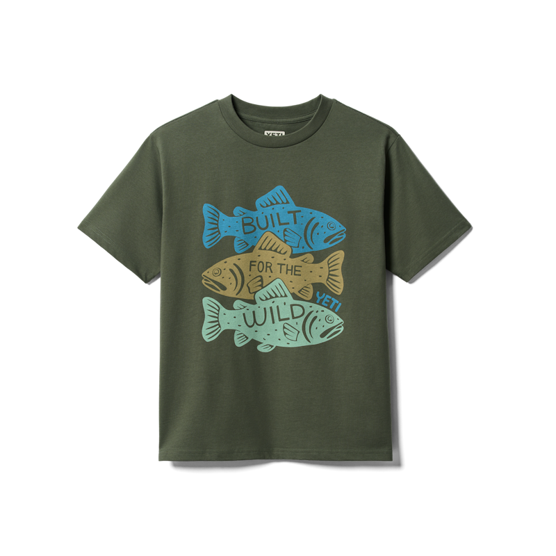 Triple Fish Kids' Short Sleeve T-Shirt Cypress