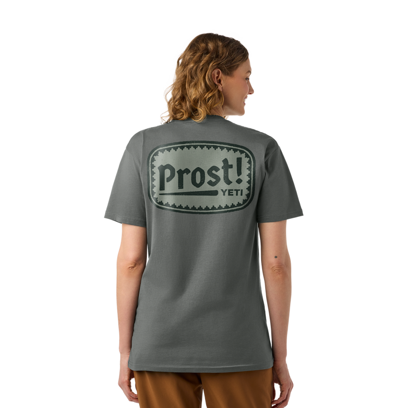 YETI® Prost! Badge Short Sleeve T-Shirt Charcoal