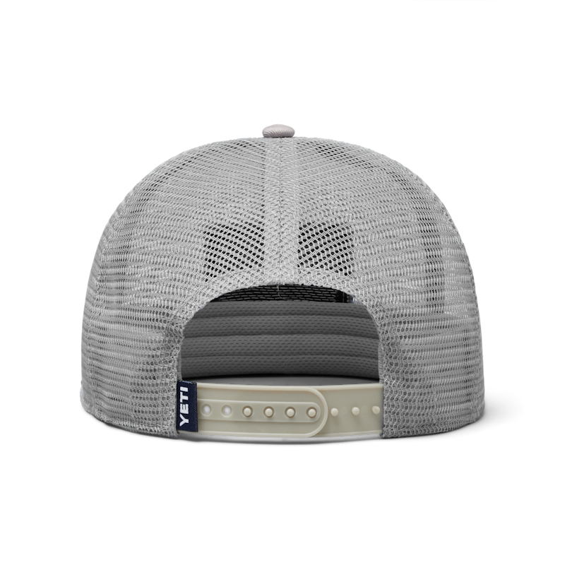 YETI® Velcro Badge Flat Brim Mesh Hat Gray/Navy
