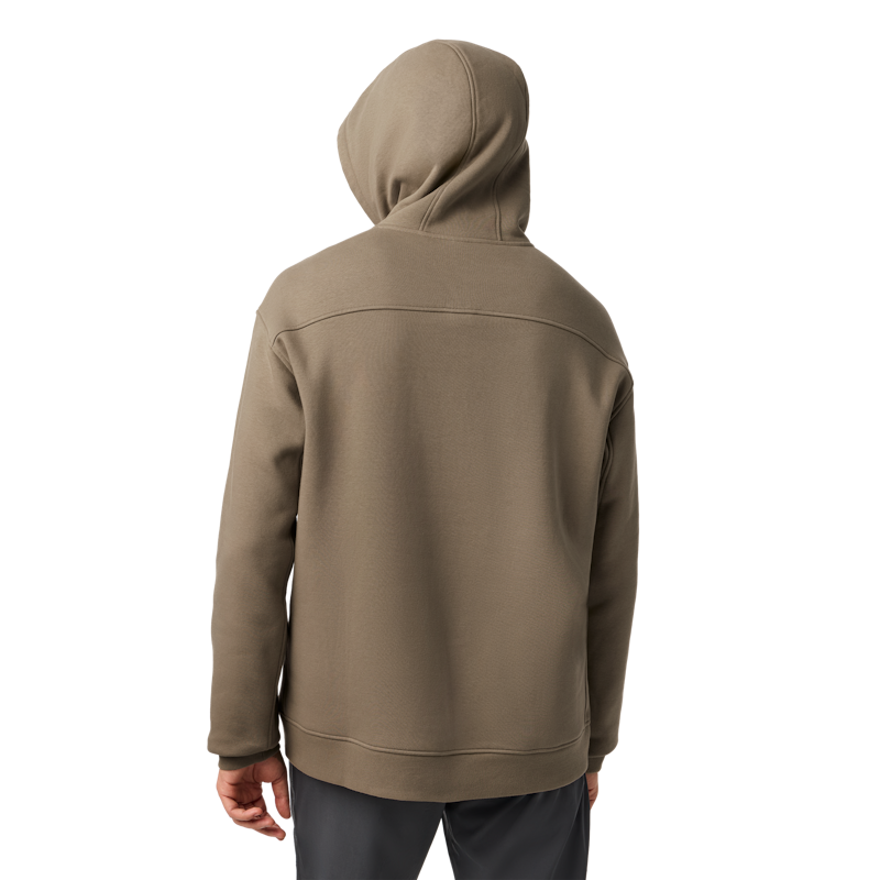 YETI® Wetlands Logo Badge Fleece Hoodie Wetlands Taupe