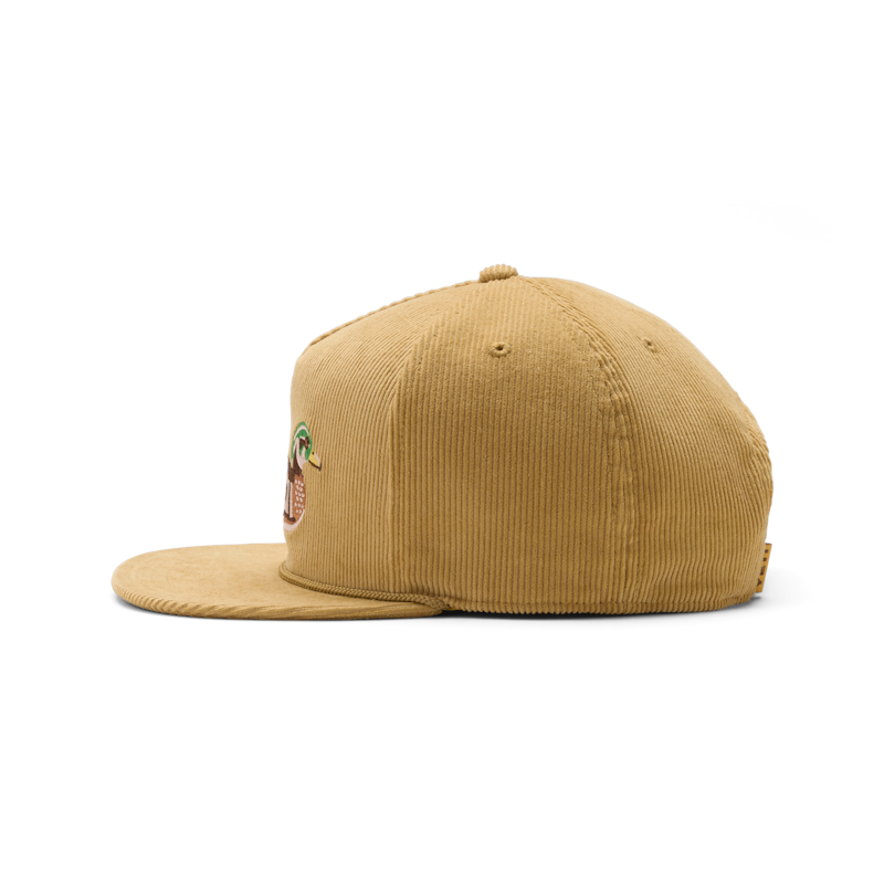 YETI® Duck Corduroy Flat Brim Rope Hat Brown