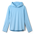 Women's Hooded Ultra Lightweight Sunshirt Big Sky Blue