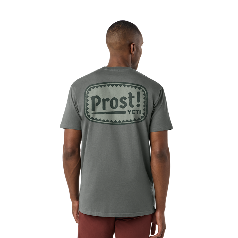 YETI® Prost! Badge Short Sleeve T-Shirt Charcoal