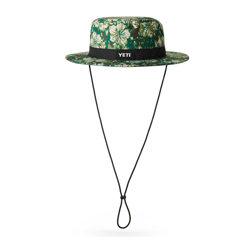 Hibiscus Print YETI® Logo Boonie Hat Hibiscus