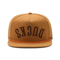 Dead Ducks Flat Brim Rope Hat Brown