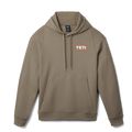 YETI® Wetlands Logo Badge Fleece Hoodie Wetlands Taupe