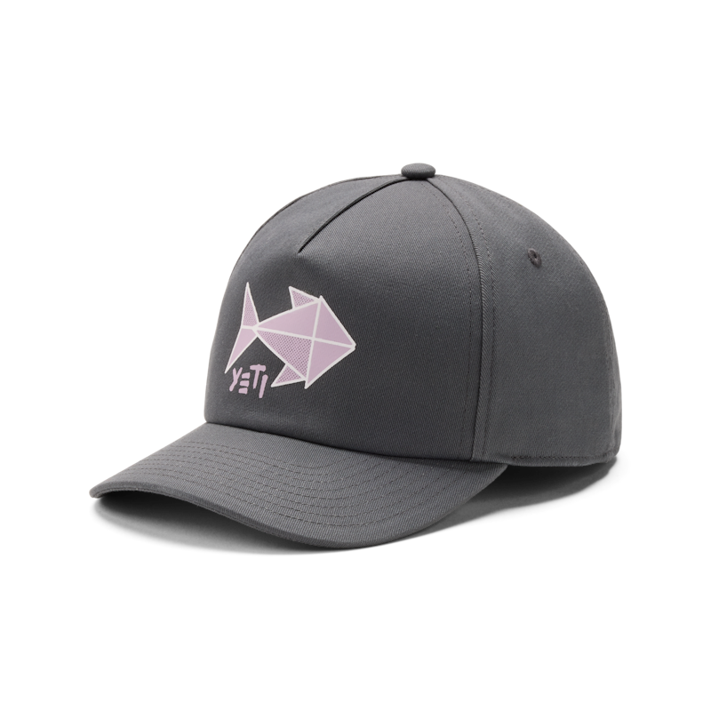 YETI® Origami Fish Kids' Trucker Hat Dark Gray